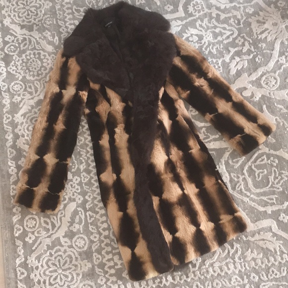 bebe Jackets & Blazers - Genuine rabbit fur coat